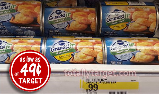New Pillsbury Coupon = Grands Jr Biscuits For 49¢ | TotallyTarget.com