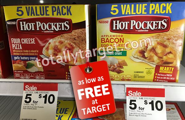 Hot Pockets Value Size 5-Pks As Low As FREE &amp; More | TotallyTarget.com