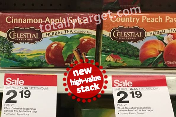 New Celestial Seasonings Tea Coupon Stack Sale TotallyTarget