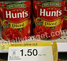 New 55 2 Hunt S Tomatoes Coupon Target Deals Totallytarget Com