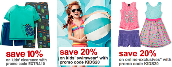 Target Get Extra 10 Off Kids Clearance 20 Off Kids Swimwear