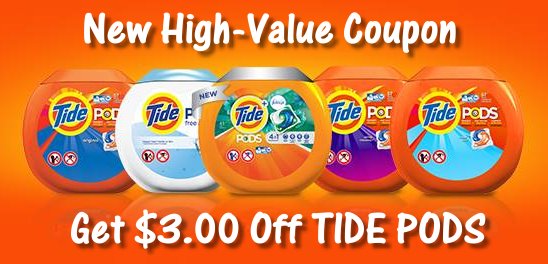 New High Value 3 1 Tide Pods Coupon Deals TotallyTarget