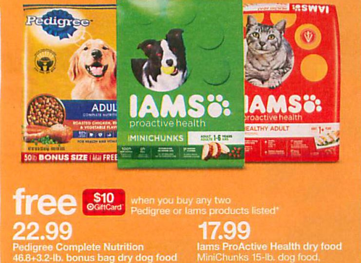New 2/1 Iams Dog Food Coupon + Great Target Deal