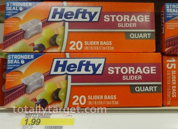 Hefty - 15 Ct Gallon Slider Storage Bag