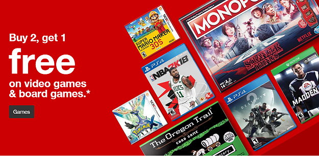 Target: B2G1 FREE All Video Games & Board Games - TotallyTarget.com