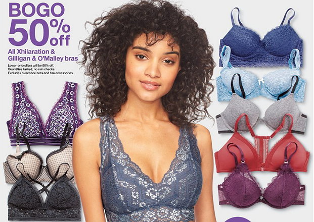 B1G1 50% Off Ava & Viv, Gilligan & O'Malley and Xhilaration Bras at Target  Both In Stores & Online 
