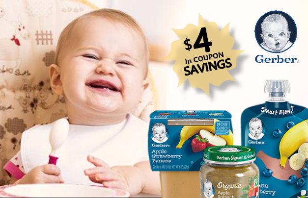$4.00 in Printable Coupons for Gerber Baby Food & Clothing plus Extra