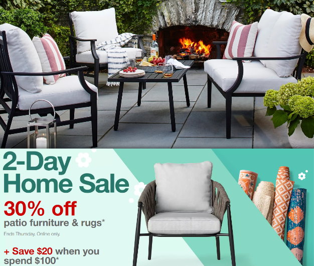 Target Patio Sale Get 30 Off 20 Off 100 Purchase