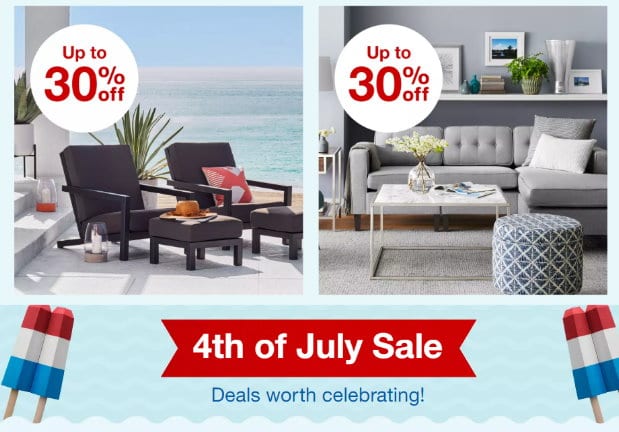 Target 4th Of July Home Sale Up To 30 Off Plus Get An Extra 15
