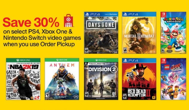 target 30 off video games