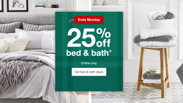 Target: Get an Extra 25% Off Bedding & Bath Online Only - TotallyTarget.com