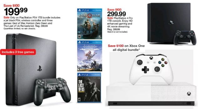 Early Target Black Friday Deal - $100 Off Video Game Consoles - 0