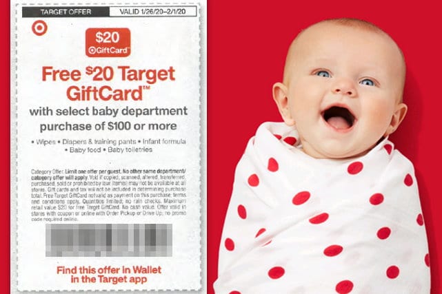 target coupons for baby items