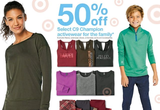 50% Off C9 Active Wear for the Whole Family In Stores & Online ...