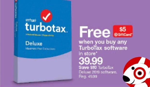 TurboTax 2019 - save at Target with Circle offer and gift card