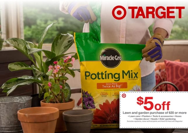 Lawn And Garden Purchase Get 5 Off 20 At Target