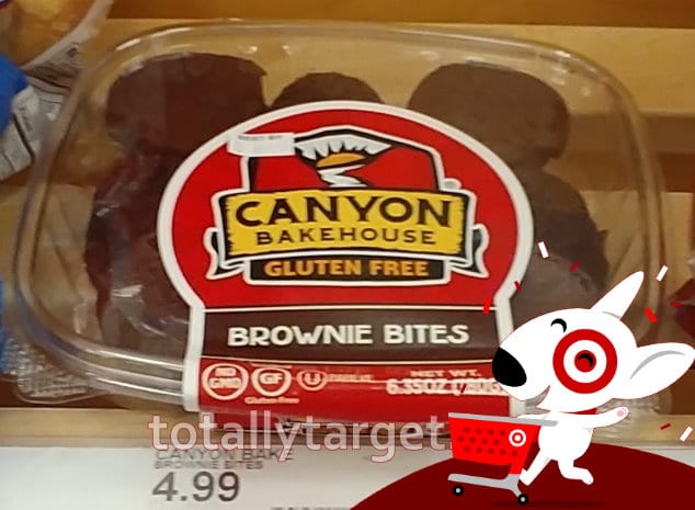 Canyon Bakehouse brownie bites on the shelf at Target