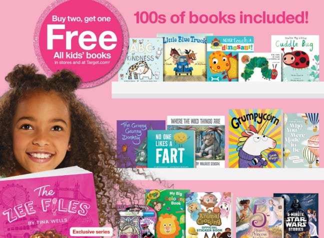 B2G1 FREE All Kids’ Books at Target Both In Stores & Online