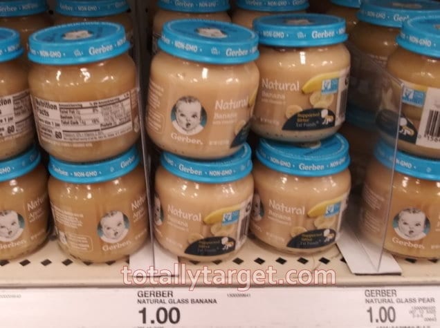 Picture of qualifying items for Gerber baby food coupons