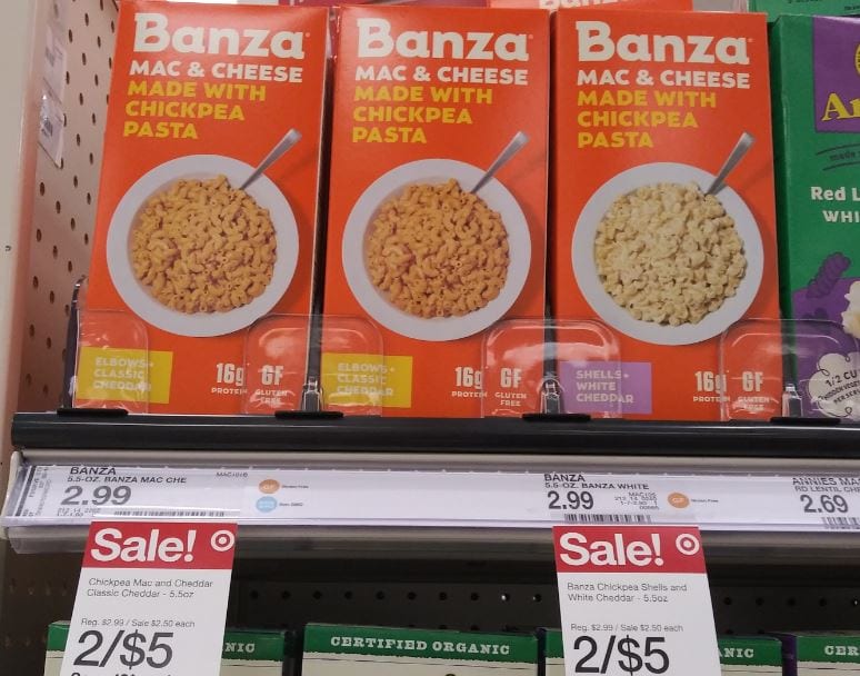 Banza Chickpea pasta Target deals