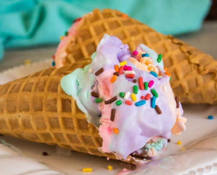 Picture of Unicorn Ice Cream in a Cone