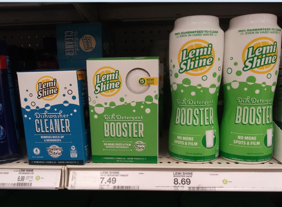 Photo of Lemi Shine Products on the Shelf at Target