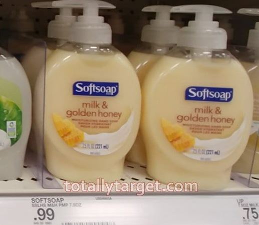 Photo of Softsoap hand soap on the shelf at Target