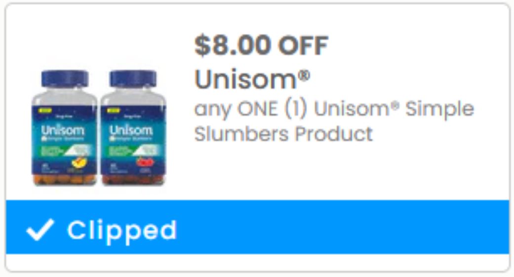 Unisom Simple Slumbers product FREE at Target with HighValue Stack