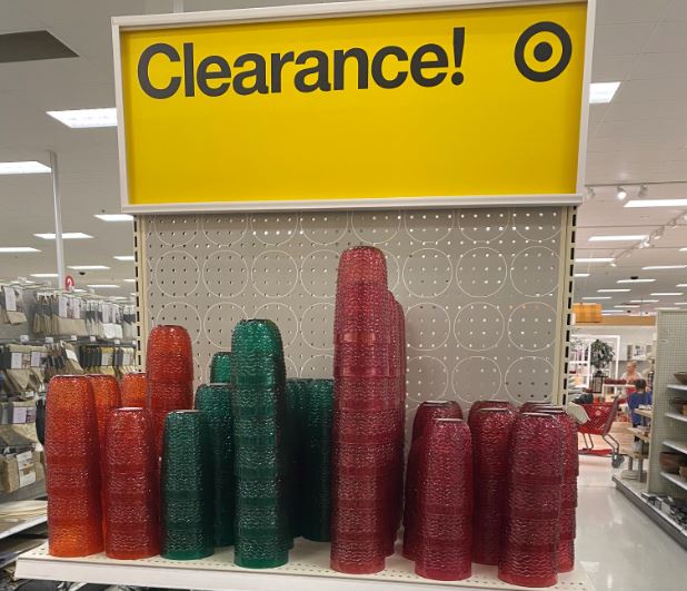 Clearance endcap at Target
