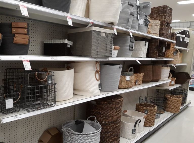 decorative storage baskets at Target