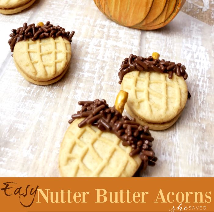 Nutter Butter Acorn Cookie Recipe