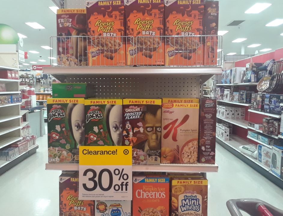 Halloween Cereal Clearance at Target