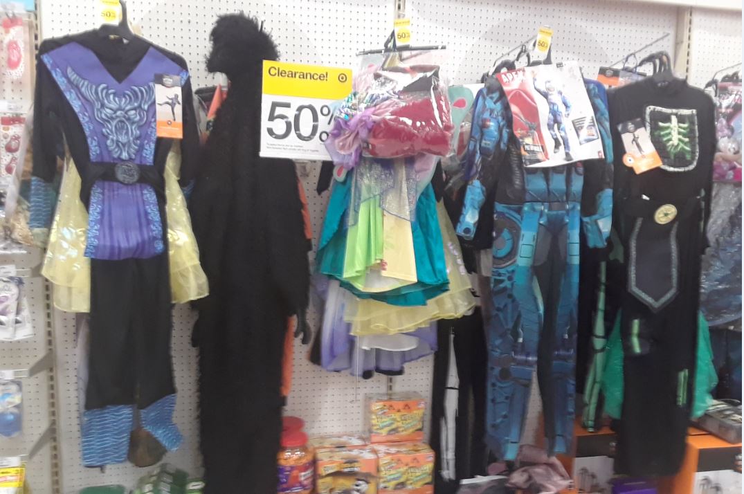 Halloween Costume Clearance at Target