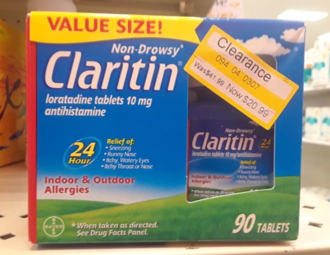 Claritin clearance at Target