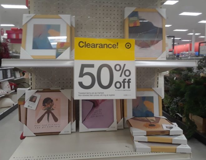 Target Clearance on framed photos