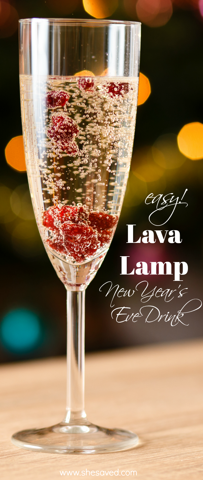Lava Lamp Drink for New Year's Eve