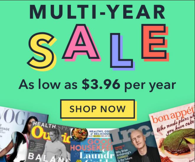 Multi Year Magazine Sale