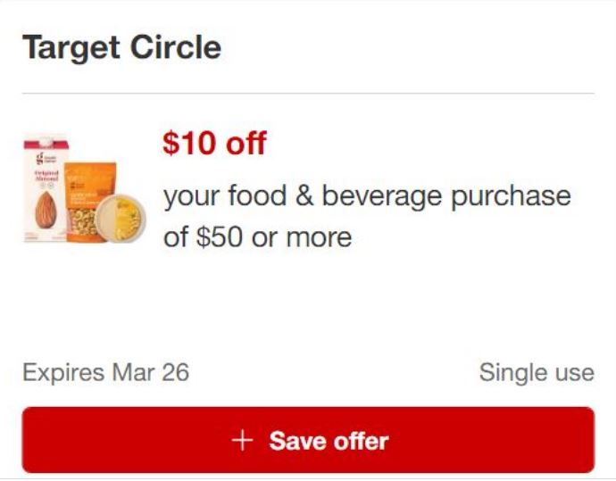 Target grocery Circle Offer