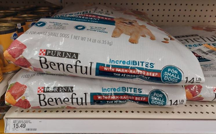Purina Beneful dry dog food bags
