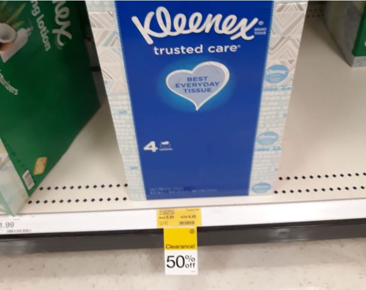 Target Clearance on Kleenex