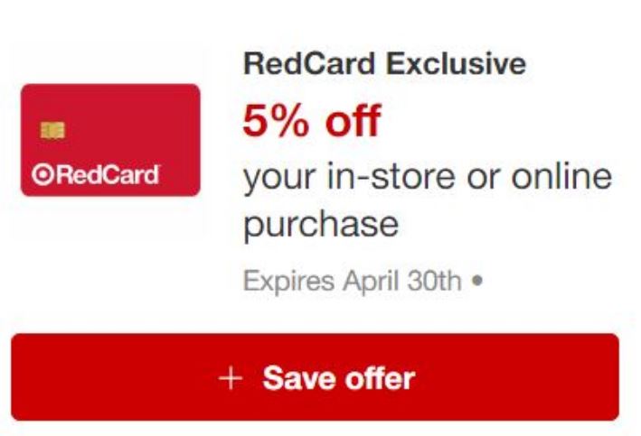 Target Redcard exclusive