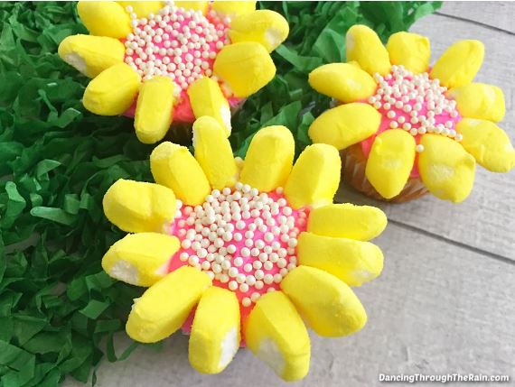 Pretty Sunflower Cupcakes