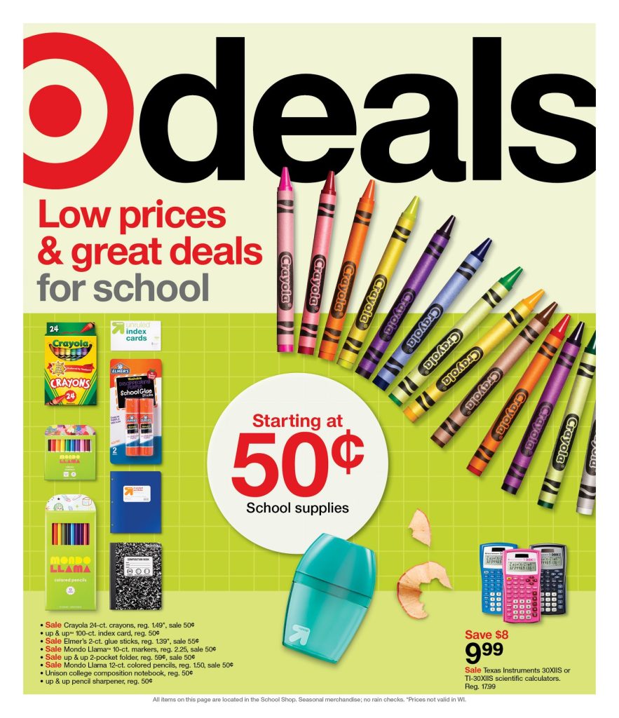 Page 1 of the Target Weekly Ad 7/10/2022