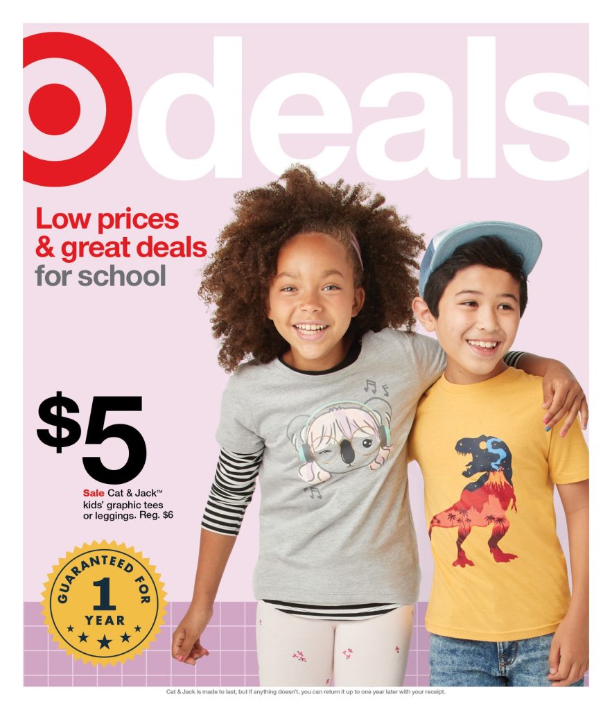 Page 1 of the Target Weekly Ad 7/17/2022