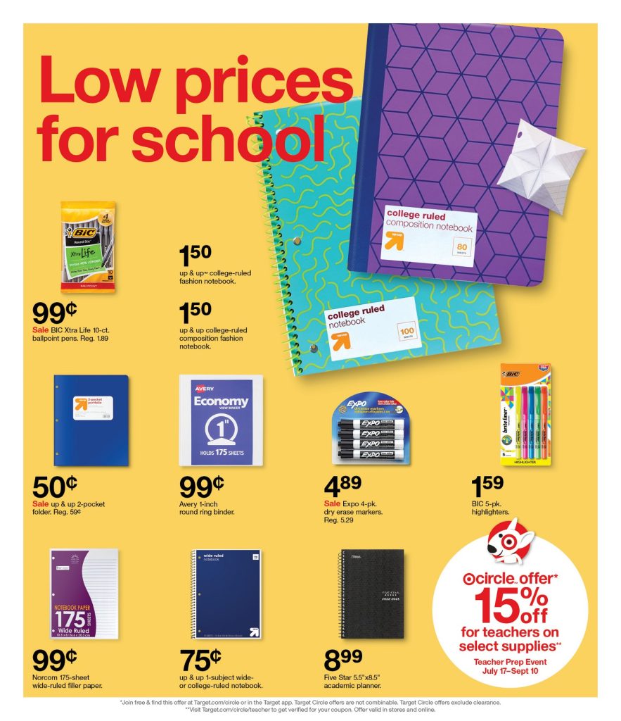 Page 5 of the 7-17 Target Ad 