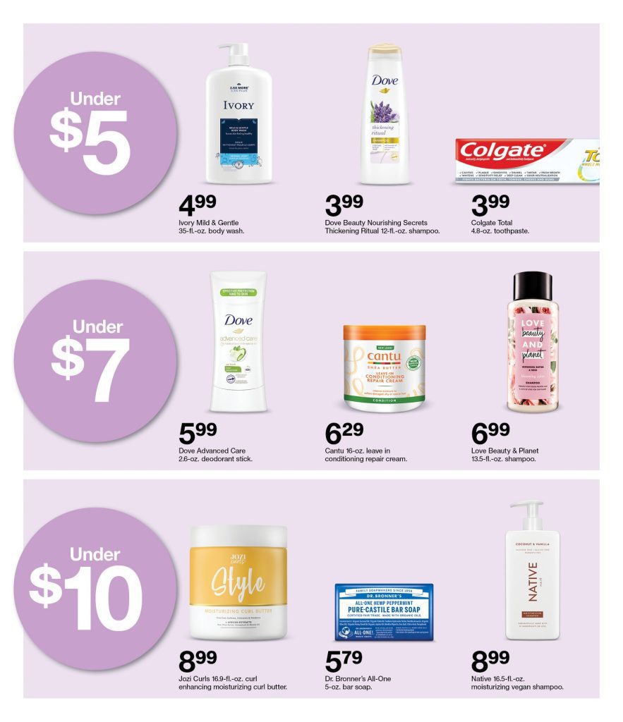 Page 40 of the 7-31 Target Ad