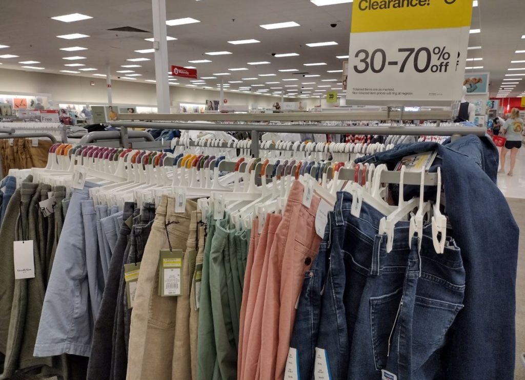 Mens apparel Clearance at Target