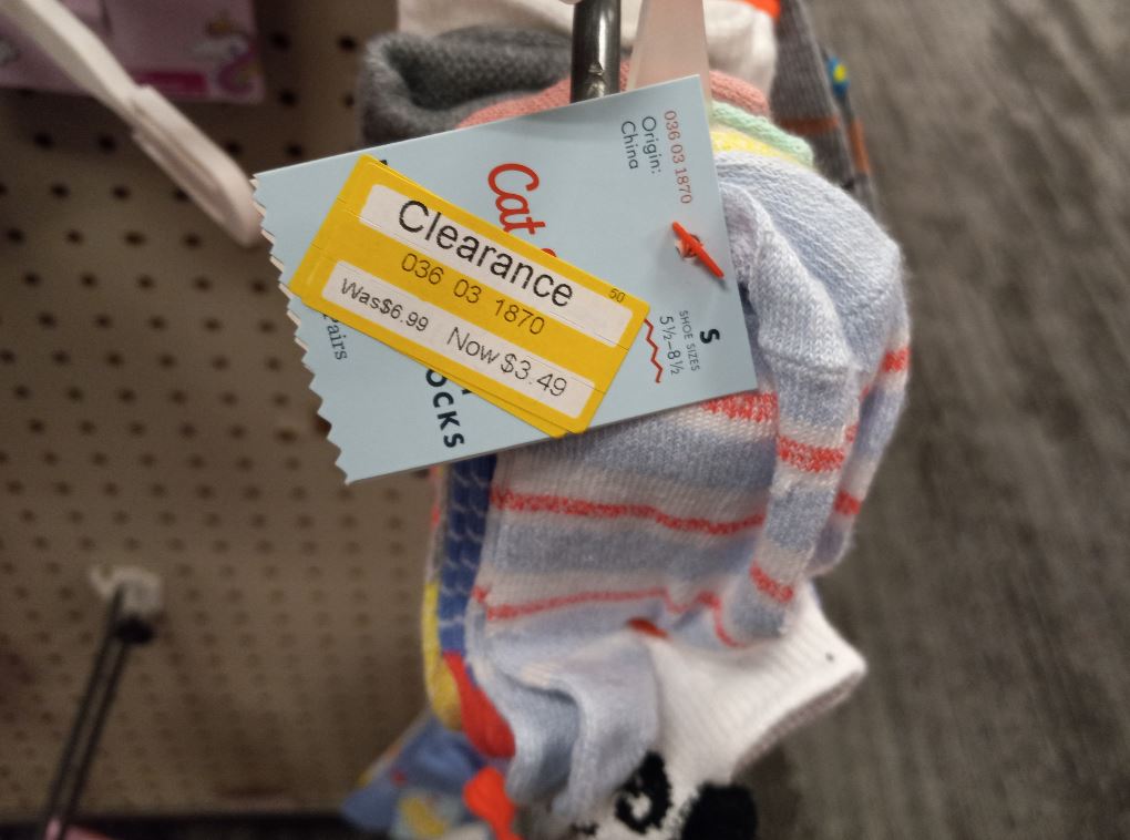 Cat and Jack kids socks on clearance at Target