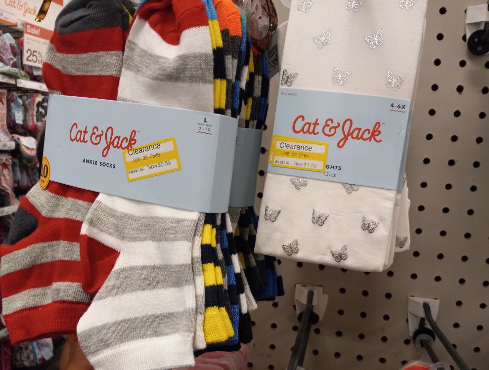 Cat and Jack kids tights on clearance at Target
