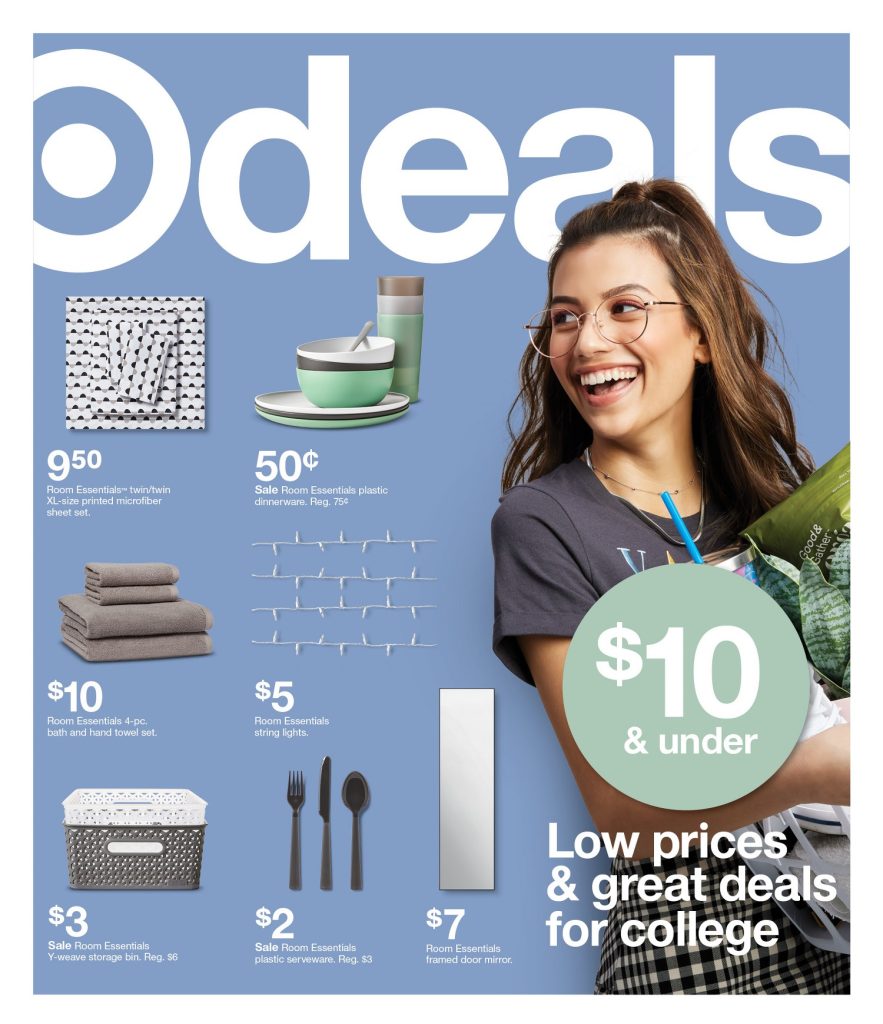Page 1 of the Target Weekly Ad 8/14/2022